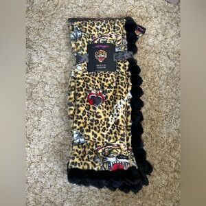 Ed Hardy Leopard Cheetah Print Blanket